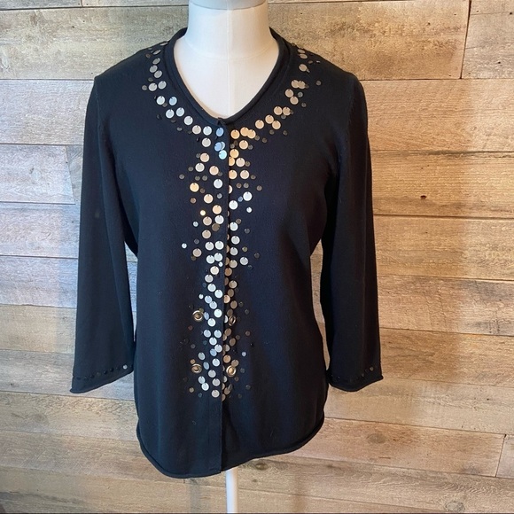 Verge girl embellished  cardigan‎ sweater in medium - Picture 1 of 9